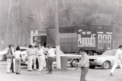 Transporter leaving the track.