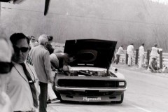 Hoods up in the pits.