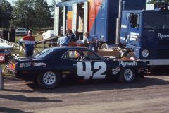 Swedes 42 AAR Cuda in the Gurney pit area